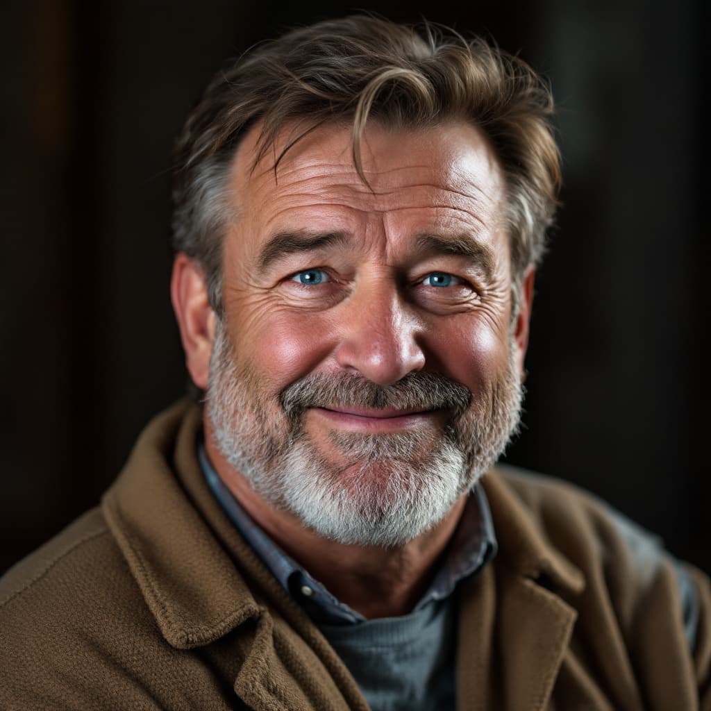 AI generated: Generate a highly realistic, high-resolution photo of an Austrian man in his 50s, with brown hair an...