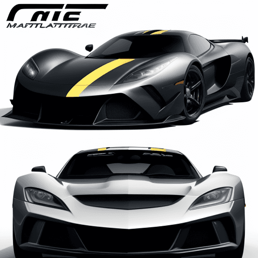 AI generated: make me a picture of an automotive logo, add text