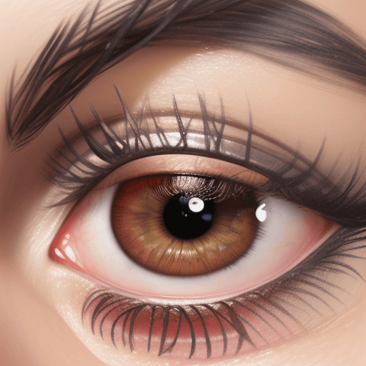 AI generated: the hyper-realistic cover for the eyelash section is 