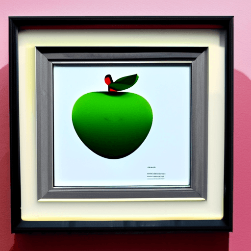 AI generated: an apple in the style of Liu Ye
