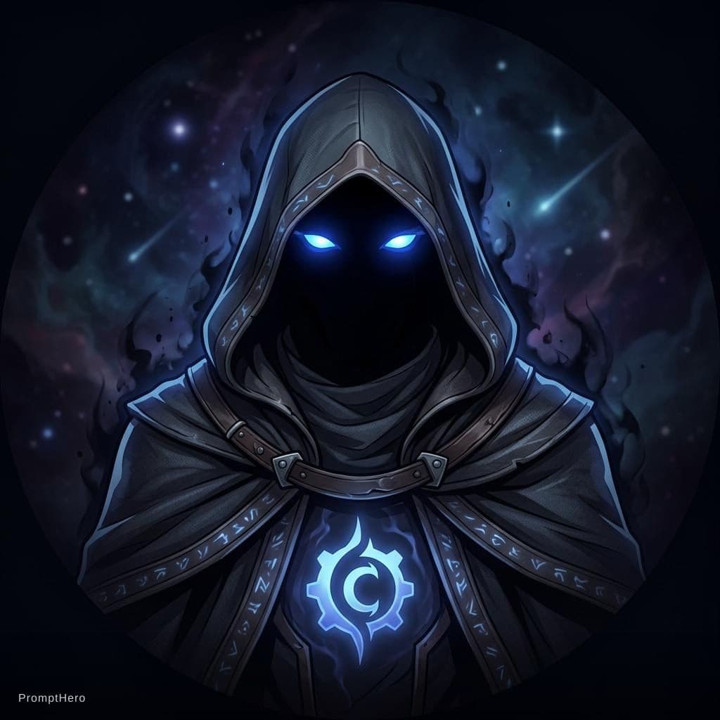 AI generated: avatar with a dark background for discord