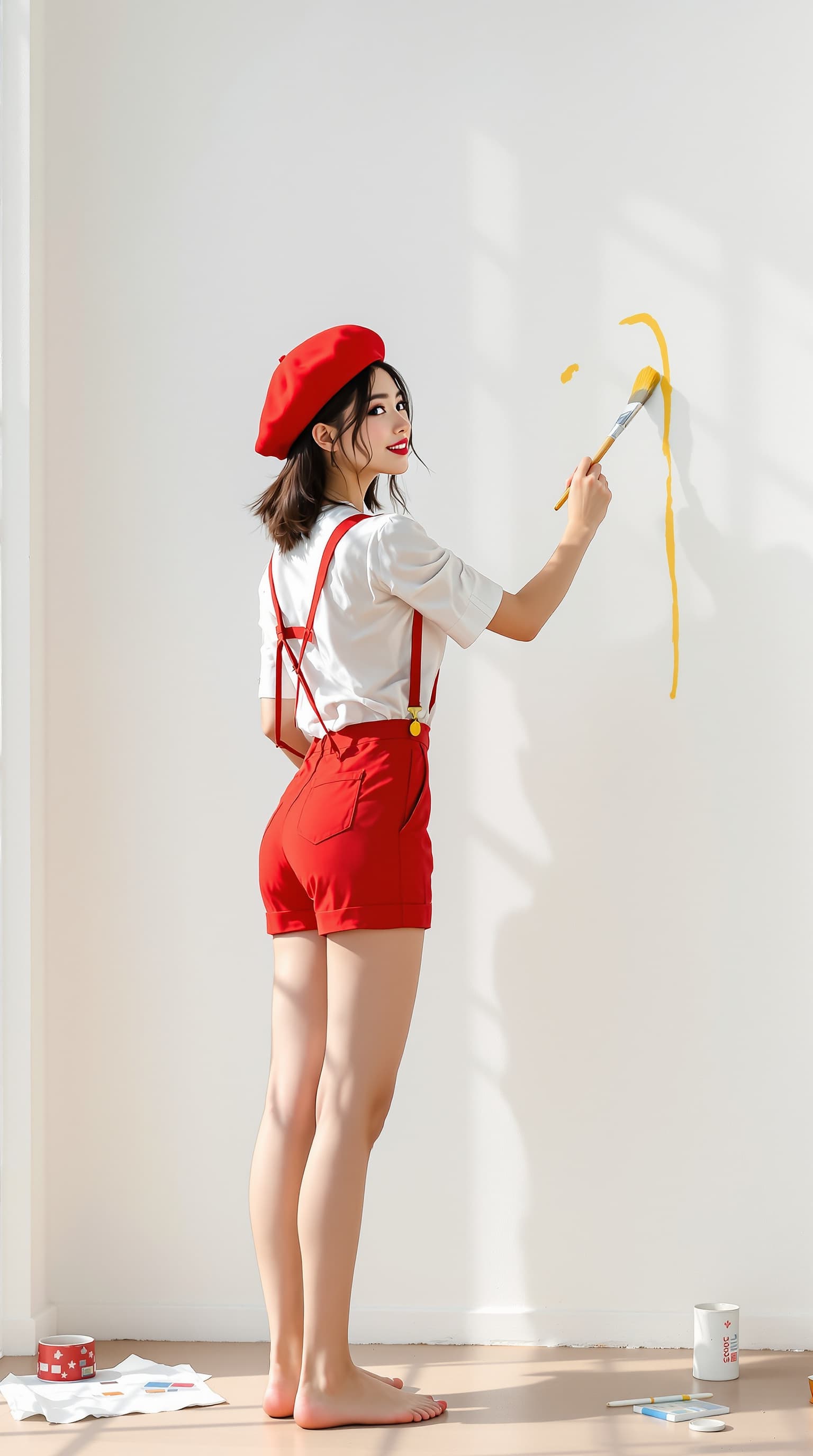 AI generated: Full body view of a Woman (Ethnicity: 1.0), (Age: 20), (Clothing Details: 1.2), (Accessories: 1.2), ...