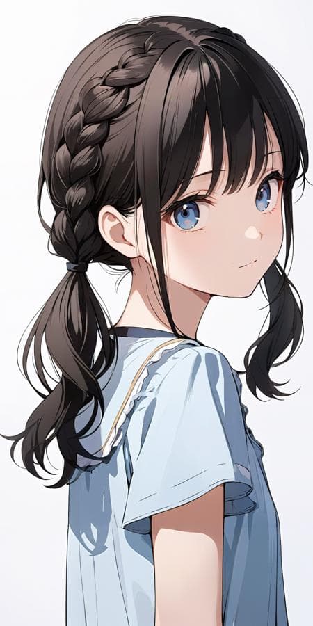 編み込みツインテール/braid twintail