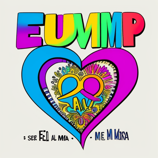 AI generated: Create an image where the phrase "El Amor esta en Mi" appears, the font style has to be hippie and t...