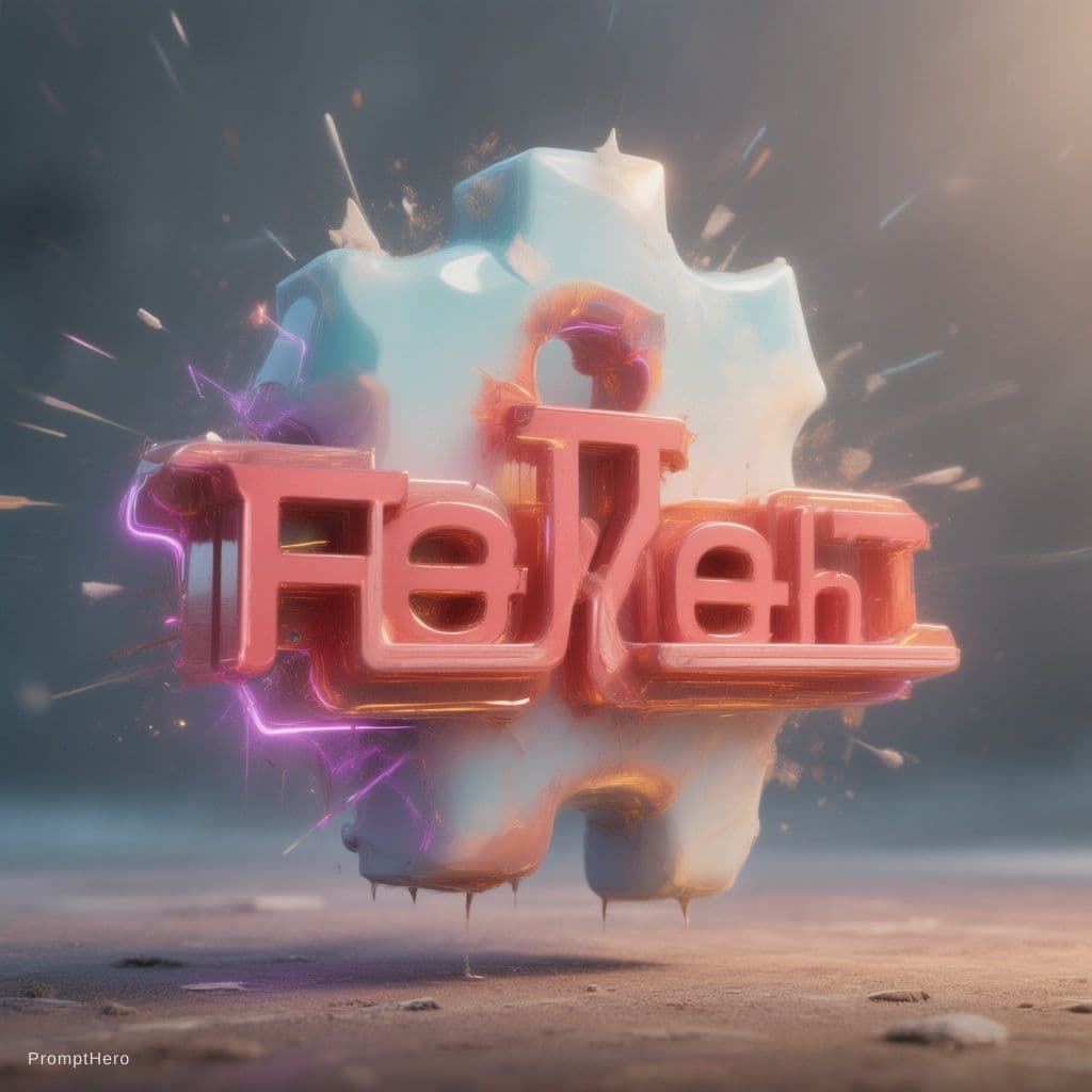 AI generated: 3d text 