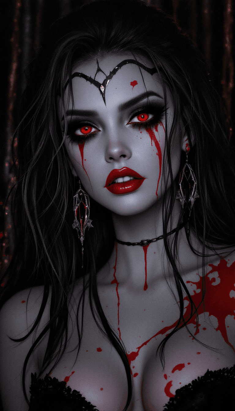AI generated: vampire babe