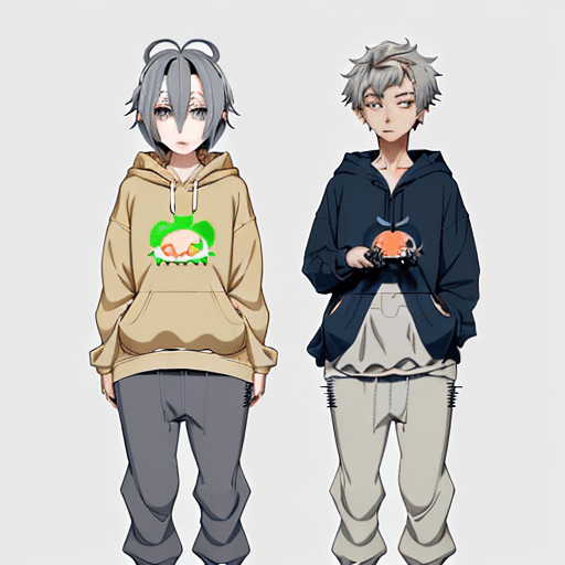 AI generated: Anime: [Character: A cute and kawaii anime-style character with white skin, bright green eyes, and d...