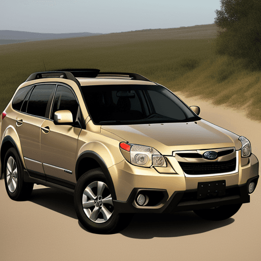 AI generated: realistic photo of a 2008 Subaru Tribeca car, as similar as possible to a real Subaru Tribeca suv ca...