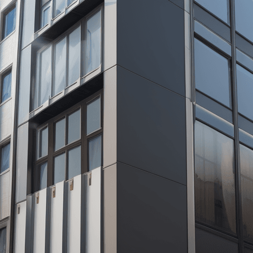 AI generated: Magnetically responsive materials being used in damping of a building
