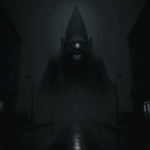 AI generated: gloomy, scary, shadowy, in the style of hp lovecraft, antic cyclopean city, 35mm photography, hyper-...