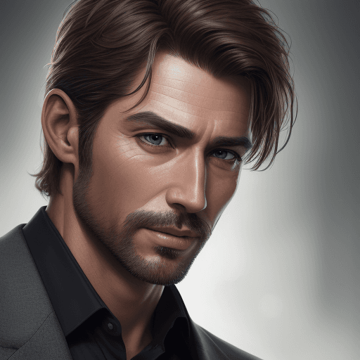 AI generated: realistic handsome serius man talking , high detail, 8k