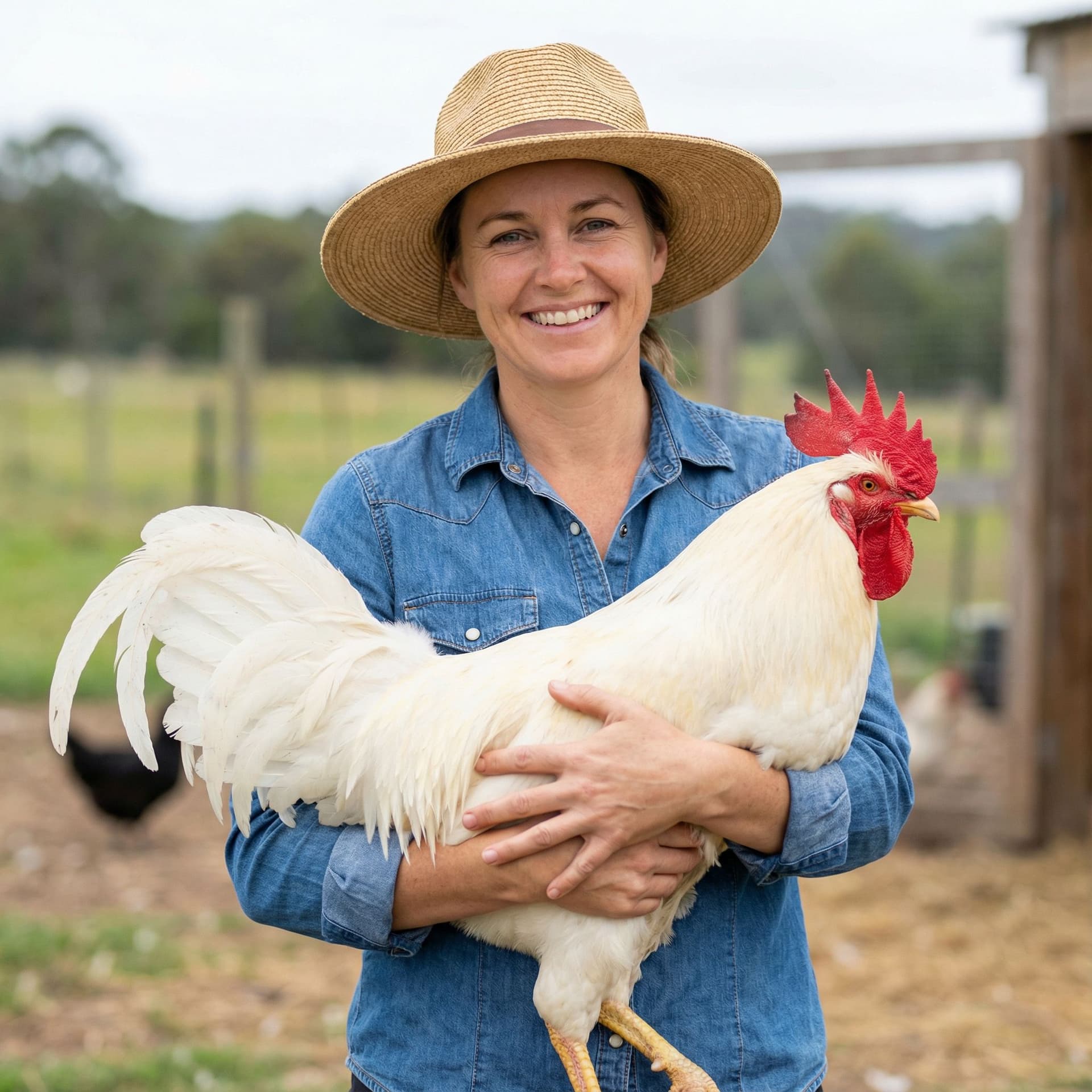 AI generated: Sexy lady holding a big white cock