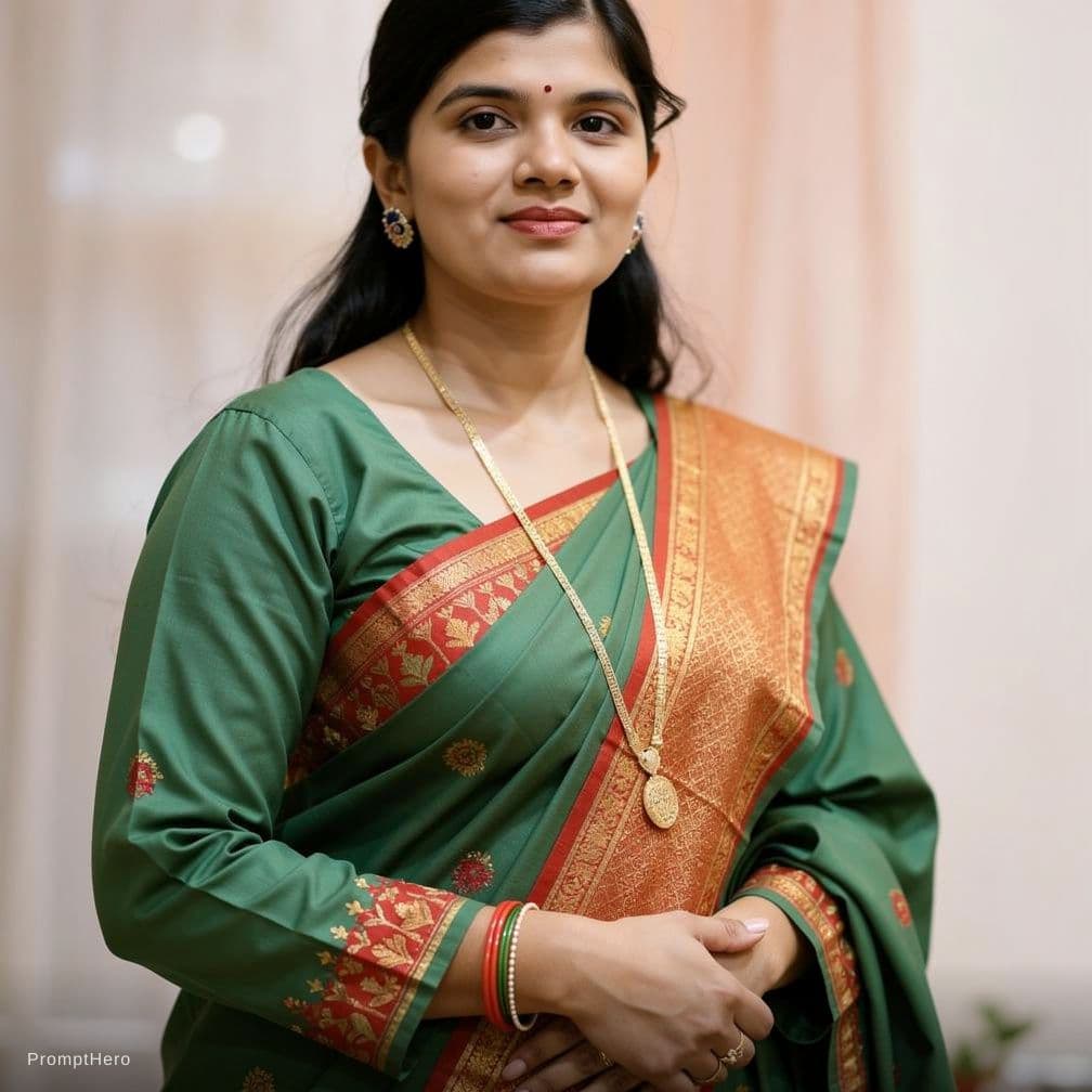 AI generated: remove the saree