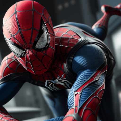 AI generated: Spider man in dynamics, highly detailed, packed with hidden details, style, high dynamic range, hype...