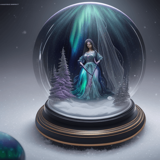 AI generated: magical scenery of <lora:lowrider paintjobs:1. 0> inside of snow globe, in the style of Halloween, a...