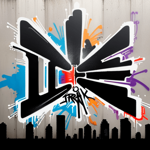 AI generated: Design a logo that reflects urban street culture. Think graffiti-style lettering, spray paint effect...
