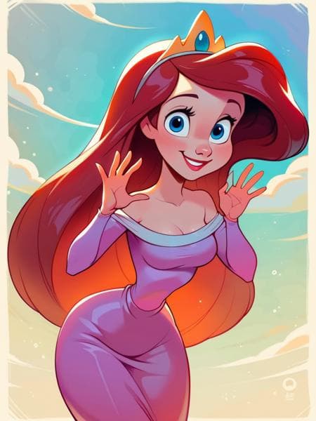 Ariel (The Little Mermaid) Disney Princess - | Illustrious XL | XL PONY | SD 1.5 - by YeiyeiArt
