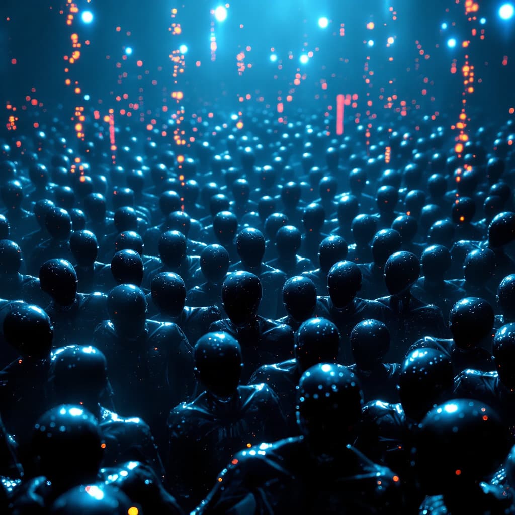 AI generated: one hundred stupid looking idiot humans, incredibly cinematic, 8k, HD, nanites, volumetric lighting