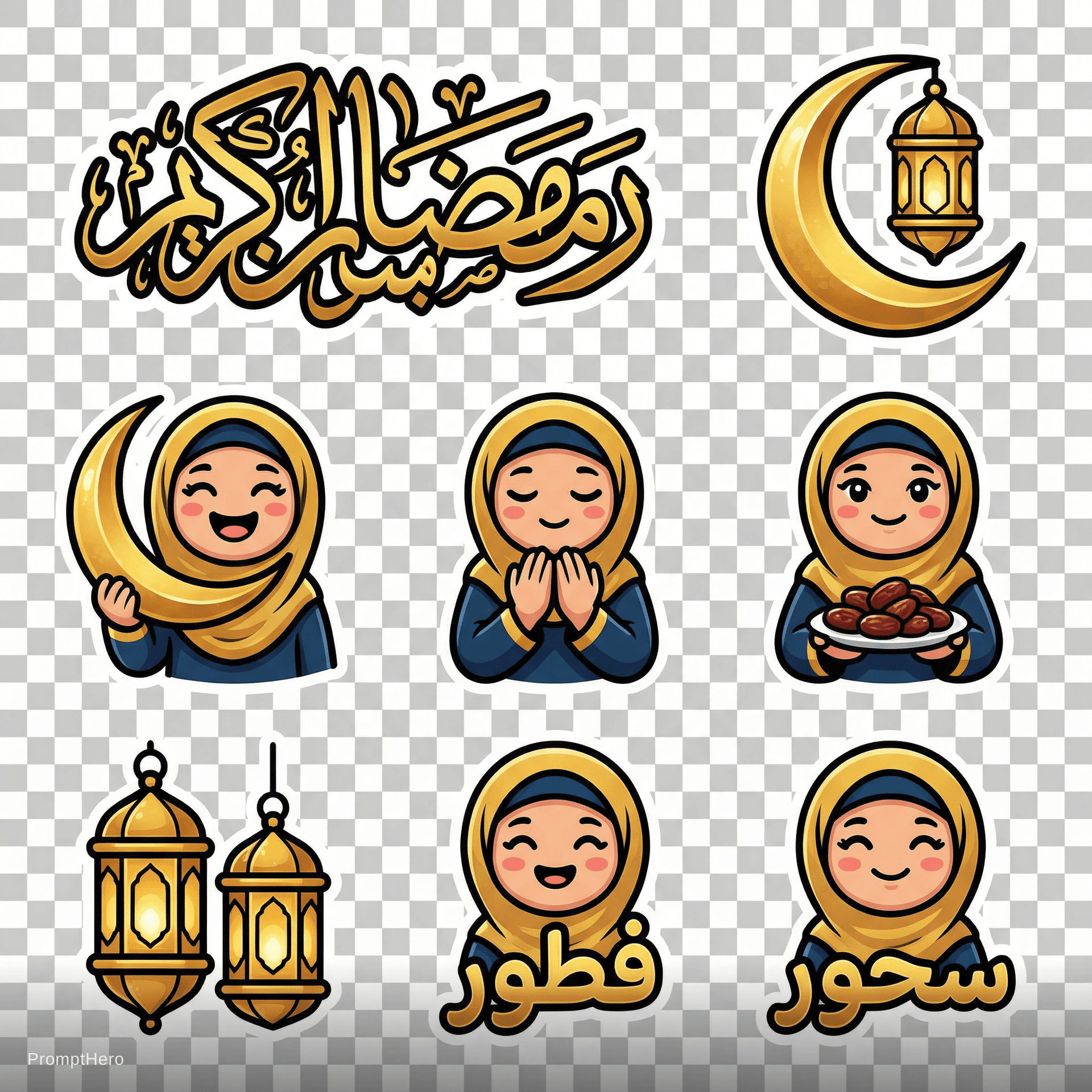 AI generated: ستيكر لي ليدي ماما 