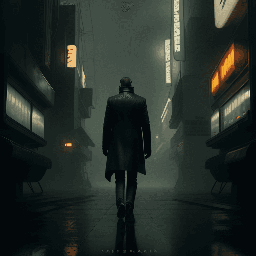 AI generated: Create a captivating cover image depicting a lone figure walking away, portraying a sense of mystery...