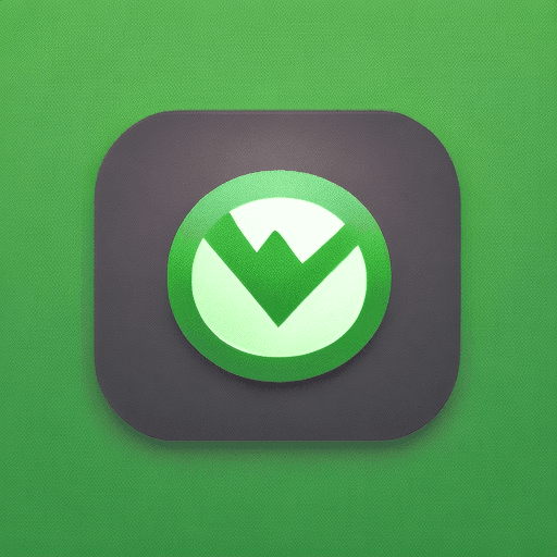AI generated: App Logo, calendar with a checkmark, green gradient color