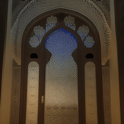 AI generated: Alhambra glass
