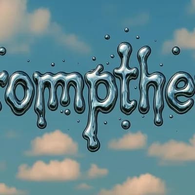 AI generated video: Animate the word like liquid