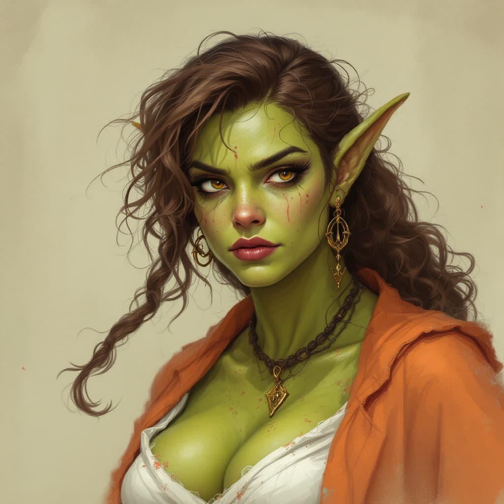 AI generated: Fiona ogre woman