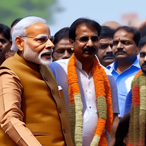 AI generated: modi in ayodhya