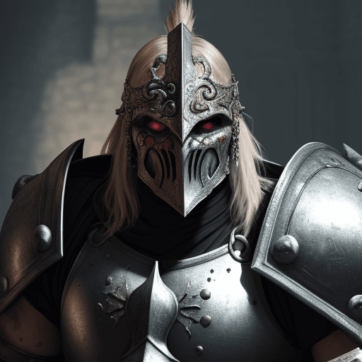 AI generated: Ultra high resolution photography of a medieval, male, Chaos Warrior