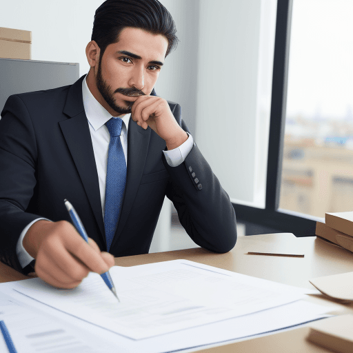 AI generated: 
UN HOMBRE PROFESIONAL EN SU EMPRESA DIRIGIENDO SUS EMPLEADOS Y CON MUCHO DINERO