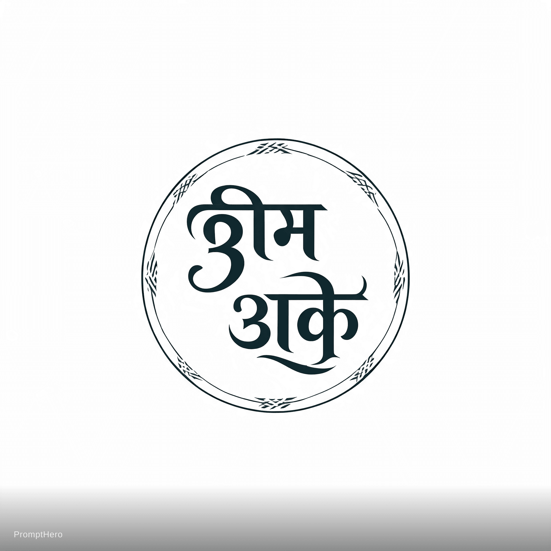 AI generated: 31 THREE ONE make a minimalistic yet premium logo with bangla writing and bangladesi traditional sty...