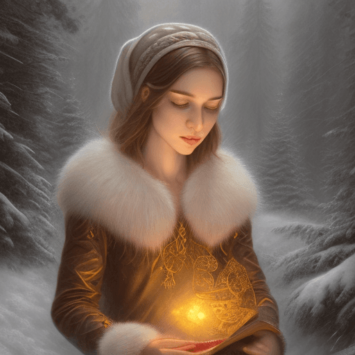 AI generated: with a beautiful view, misty forest, night, high detail, digital painting, artstation, concept art, ...
