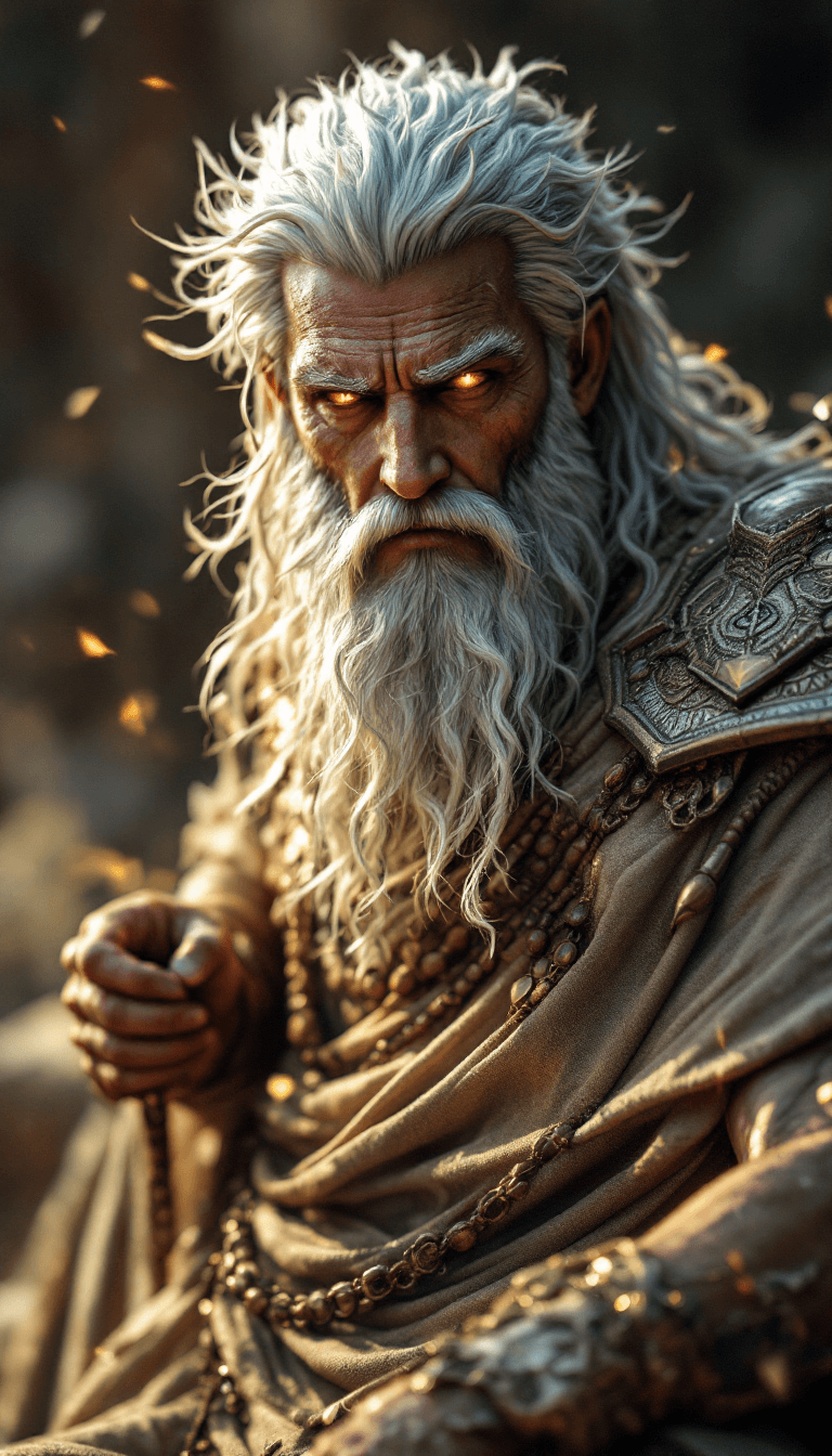 AI generated: Hades, greece, fantasy light armor withe many accessories and detailles, beauty, 4k, ultra hd, god, ...