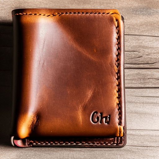 AI generated: An open leather wallet with no cash or credit cards inside. Lit from the left hand side.
