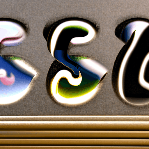 AI generated: question mark with no curves, glass, reflections