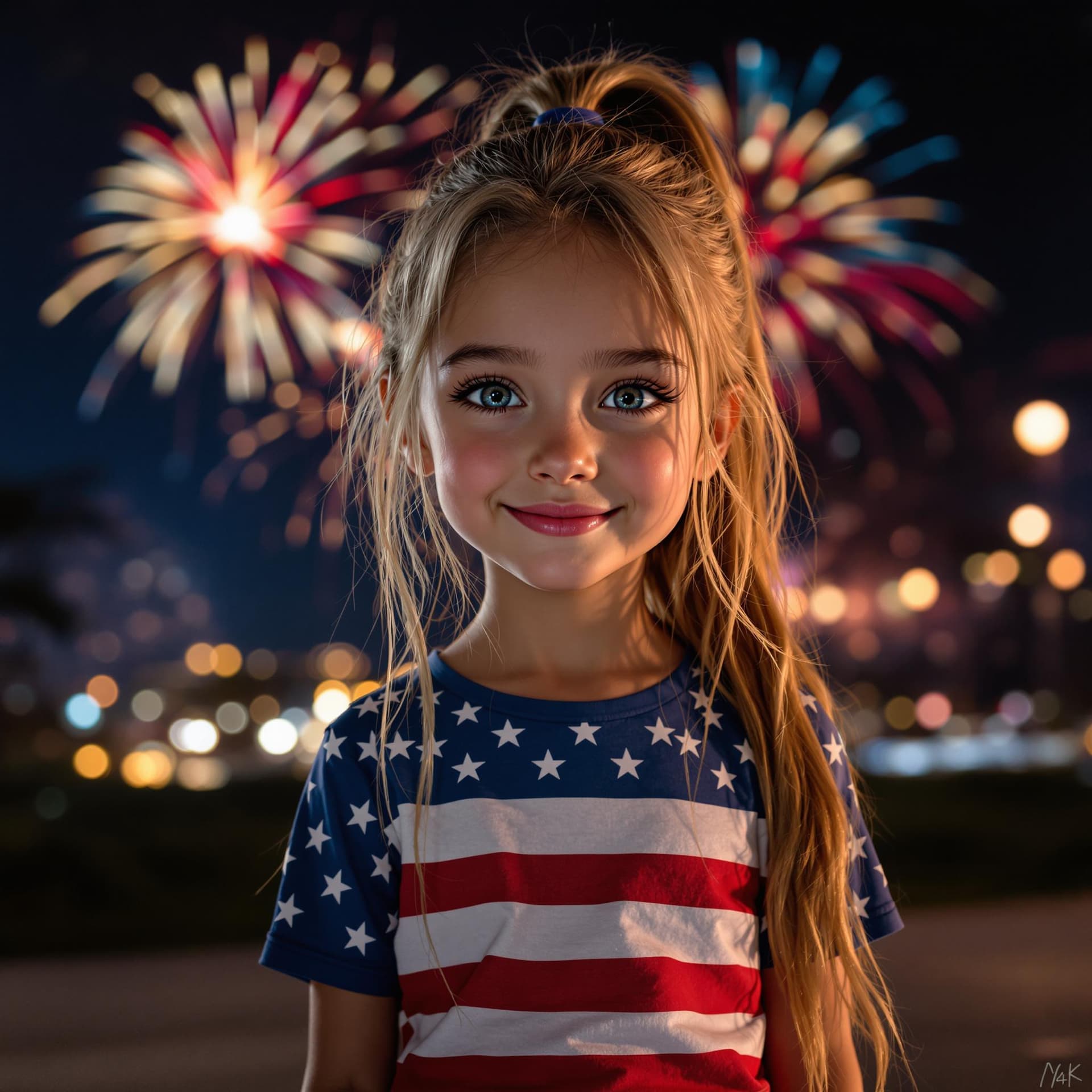 AI generated: a professional photo of a exceptionally the most girl in the world (age 9), (nine year old), , detai...