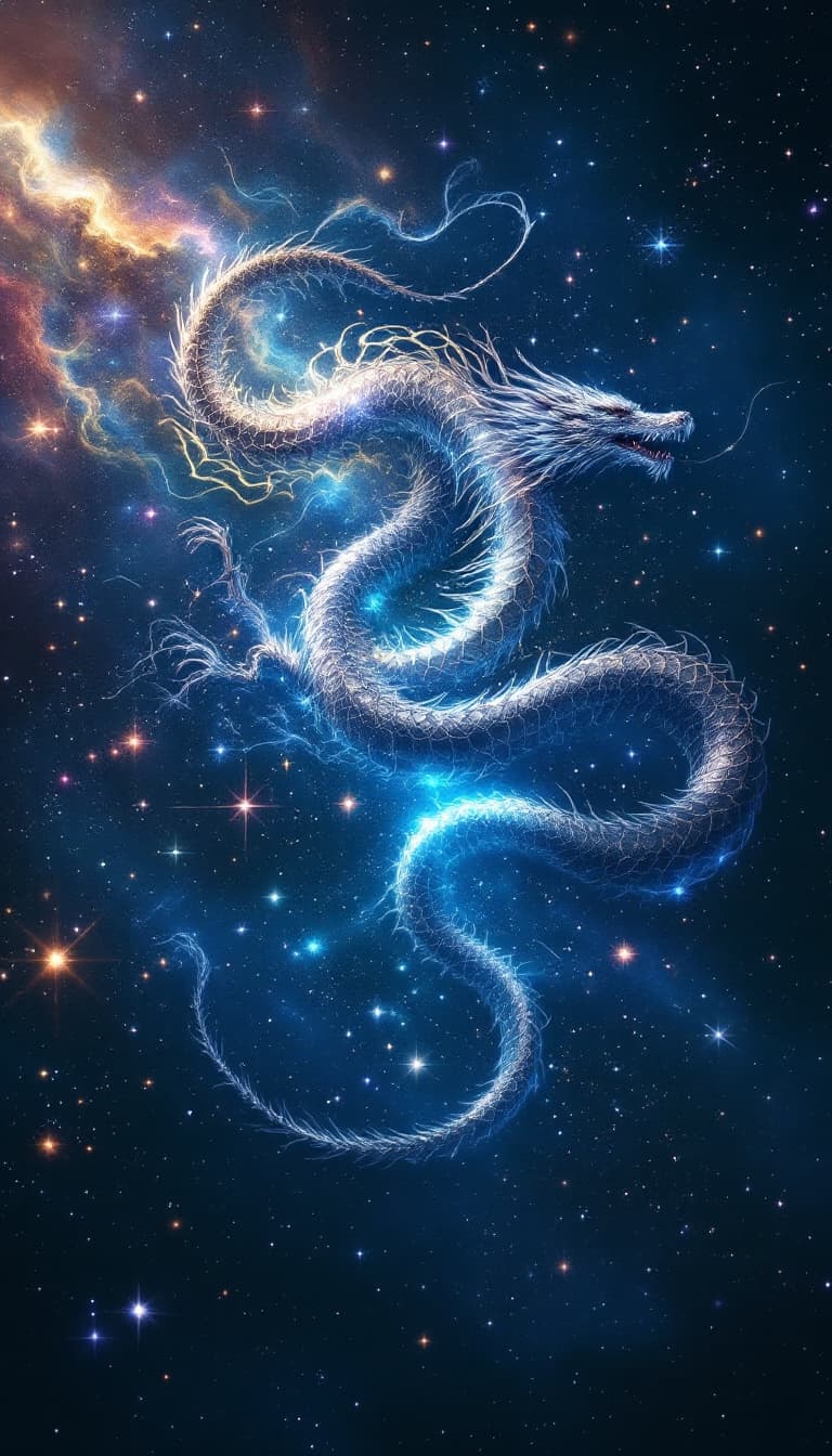 AI generated: Motionсapture spacemassivescaledragonAurelionSol underdeepspacestarlight magicinspiralofmovezodiacal...