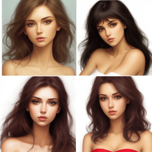 AI generated: draw 10 beautiful women 