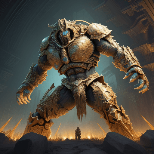 AI generated: acid lighting, from below, hyperdetailed, hyper realistic, epic action full body Incredible clash of...
