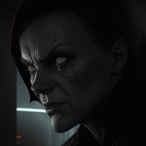 AI generated: evil lurking , k. cinematic, hyper realism, high detail, octane render, 8k