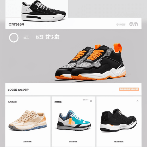 AI generated: sneakers online shop app design, UI --ar 2:3 --q 2 --v 5
