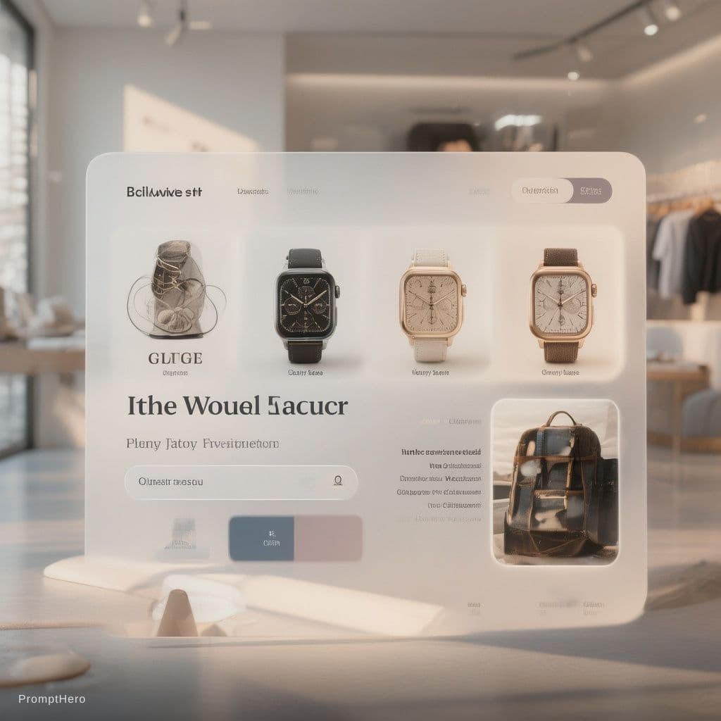 AI generated: watch sales website, ui, ux, front page, e-commercer
