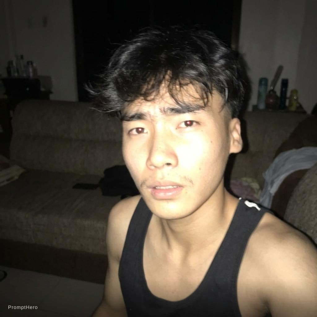 AI generated: Using the uploaded reference photo, create a standard iPhone selfie with flash. There's no clear sub...