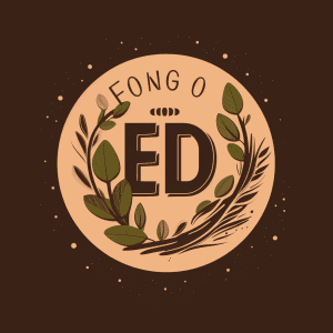 AI generated: Organic, natural, and eco-friendly environment logo design with earthy green and brown letters and l...