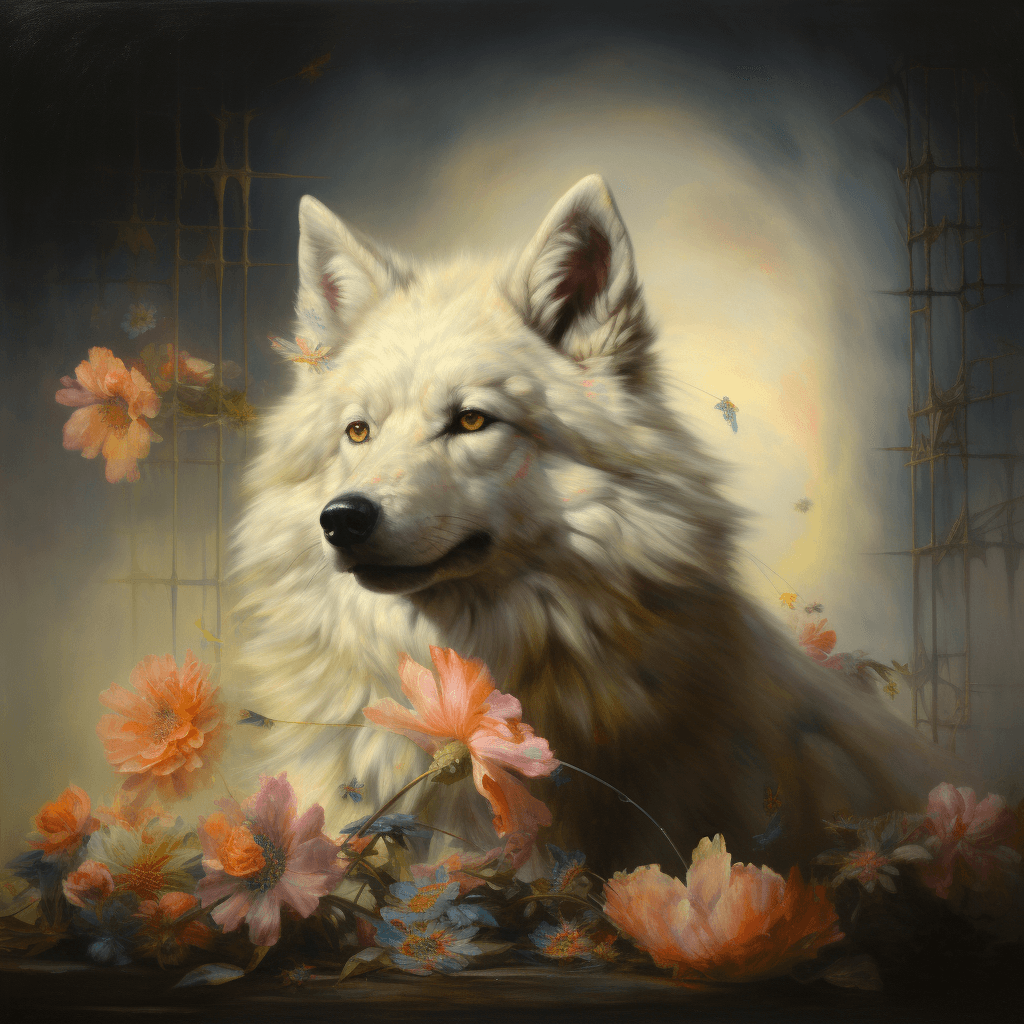 AI generated: By Martin Wittfooth and rosa bonheur, pure Delicate Thoughts, Broken Glass effect, no background, st...