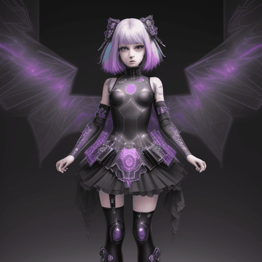 AI generated: pastel goth, (((masterpiece, best_quality, ultra-detailed, immaculate: 1.3))), (((waifu))), epic, il...