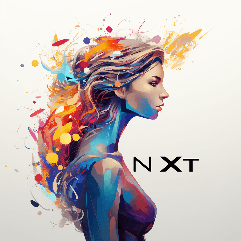 AI generated: using the image colours and logo created a illustration that will be dynamic background that evokes ...