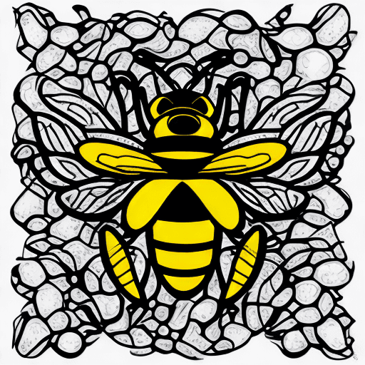 AI generated: bee, logo, modern, versatile, unique, striking and creative, business model, innovation, entrepreneu...
