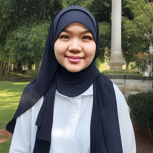 AI generated: Malaysian woman, 25 years old, wearing hijab, got looking